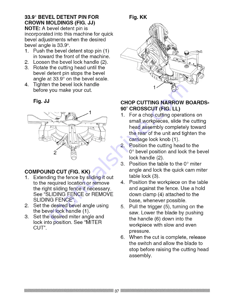 Craftsman 21221 - 12 in. Sliding Dual Bevel Compound Miter Saw Operator'S Manual Download Page 149