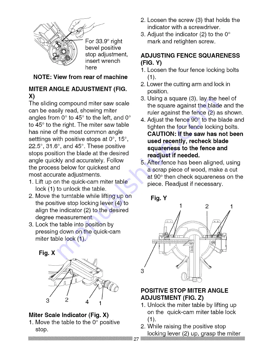 Craftsman 21221 - 12 in. Sliding Dual Bevel Compound Miter Saw Operator'S Manual Download Page 195