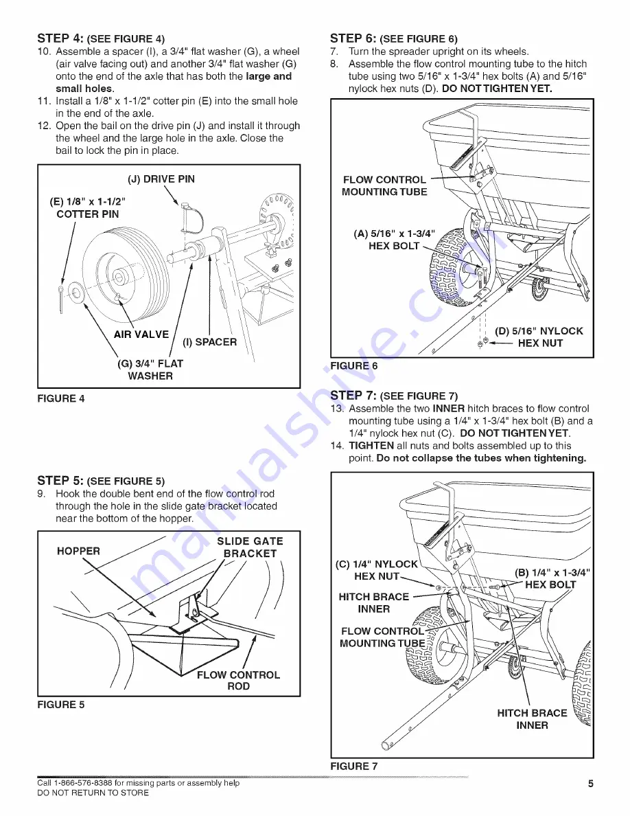 Craftsman 24594 - Professional Universal Broadcast Spreader Operator'S Manual Download Page 5