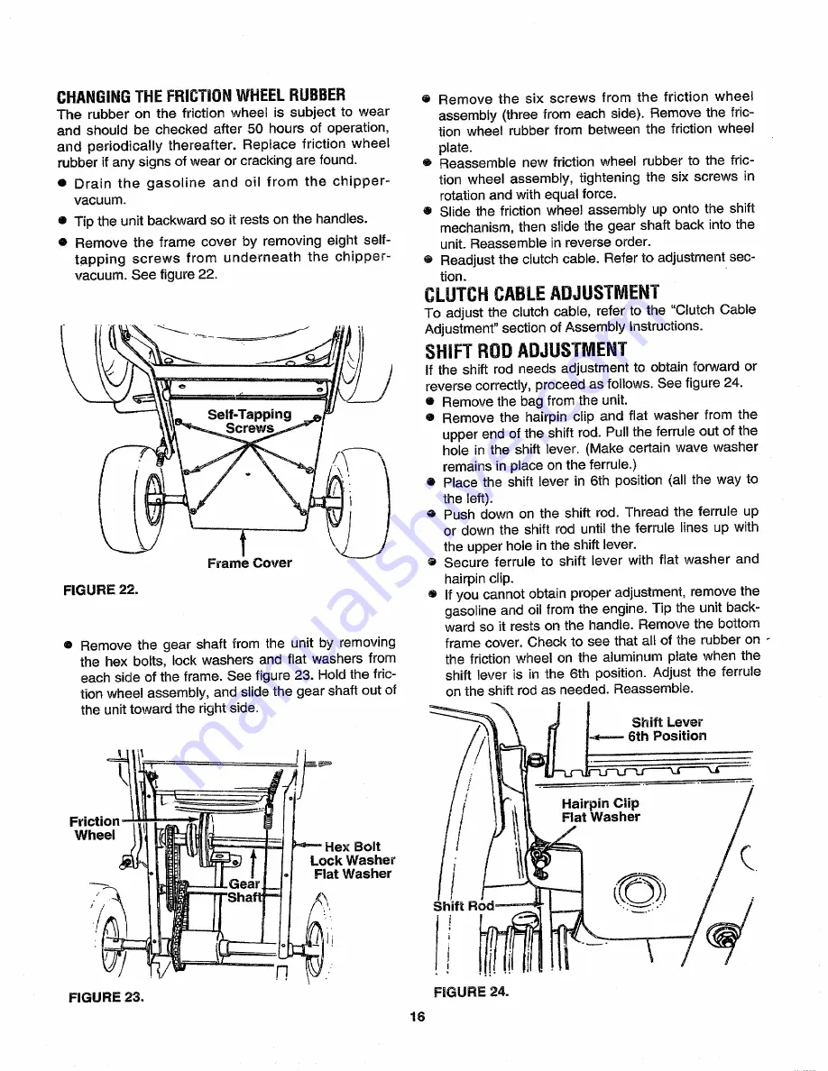 Craftsman 246.315D099 Owner'S Manual Download Page 16