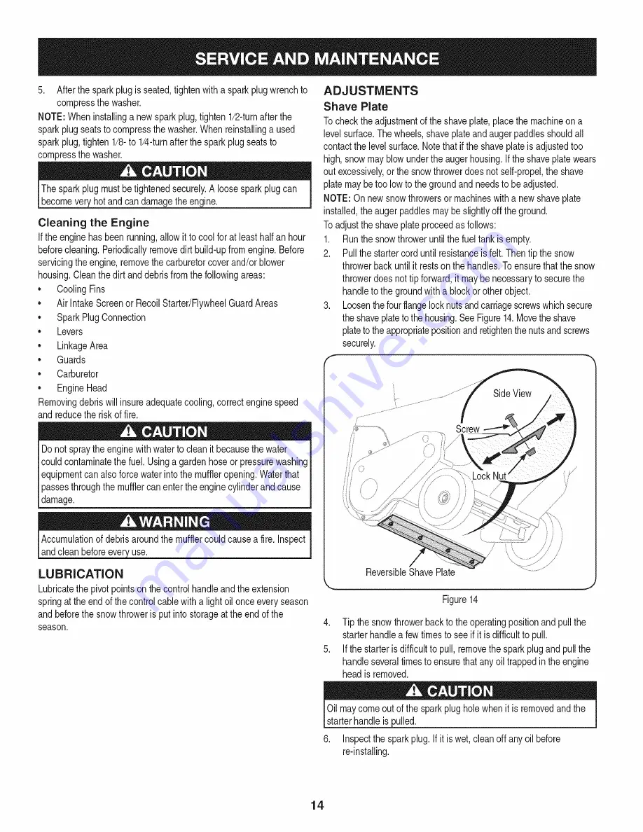 Craftsman 247.11683 Operator'S Manual Download Page 14