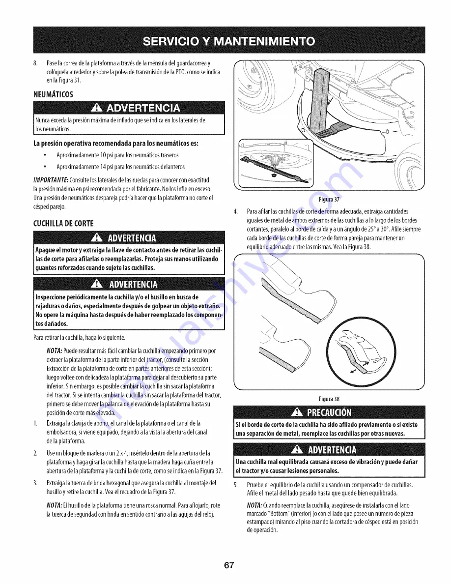 Craftsman 247.203690 Operator'S Manual Download Page 67