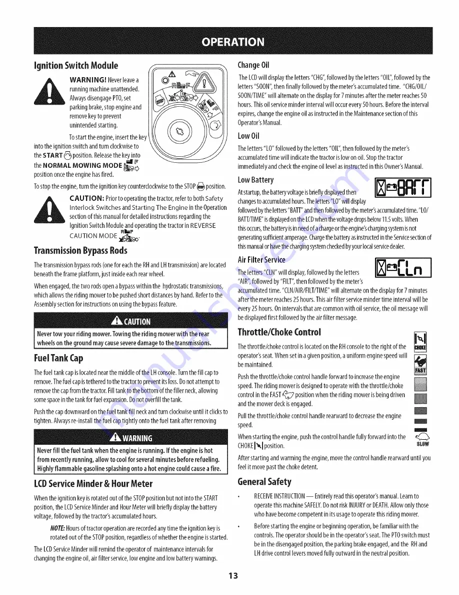 Craftsman 247.204112 Operator'S Manual Download Page 13