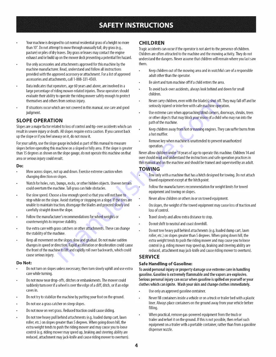 Craftsman 247.204201 Operator'S Manual Download Page 4