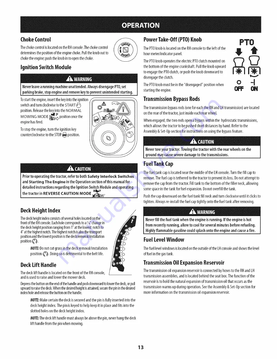 Craftsman 247.204201 Operator'S Manual Download Page 13