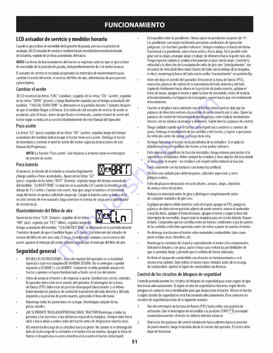 Craftsman 247.204201 Operator'S Manual Download Page 51