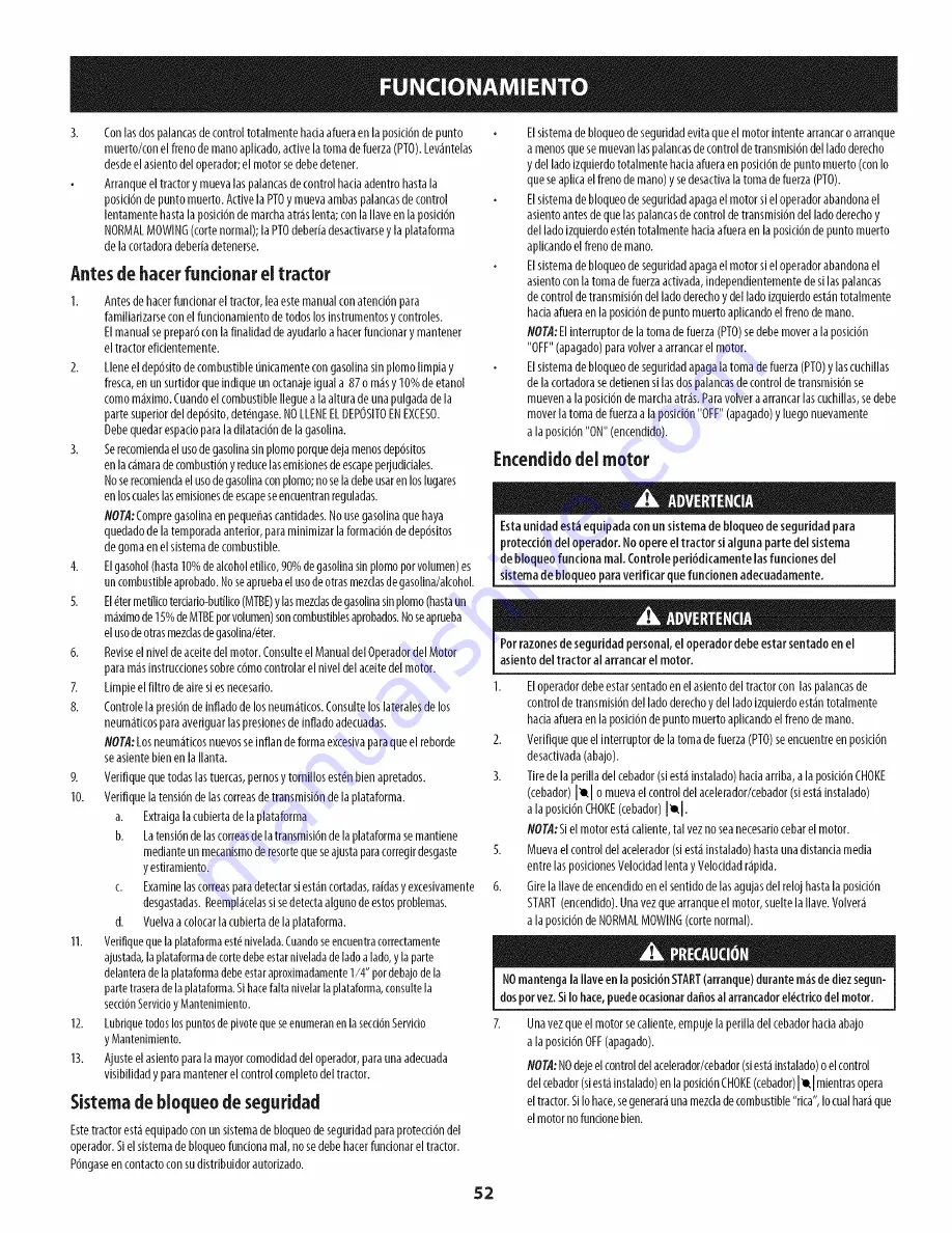 Craftsman 247.204201 Operator'S Manual Download Page 52