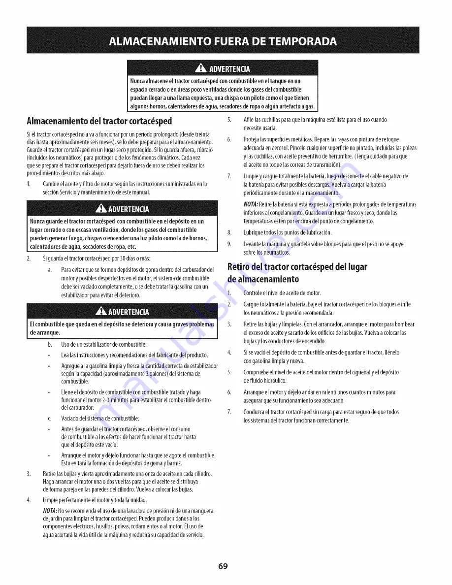 Craftsman 247.204201 Operator'S Manual Download Page 69