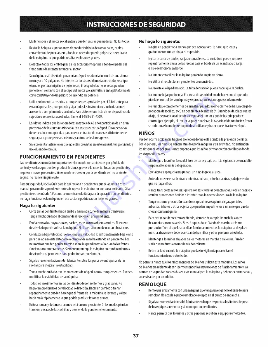 Craftsman 247.204420 Operator'S Manual Download Page 37