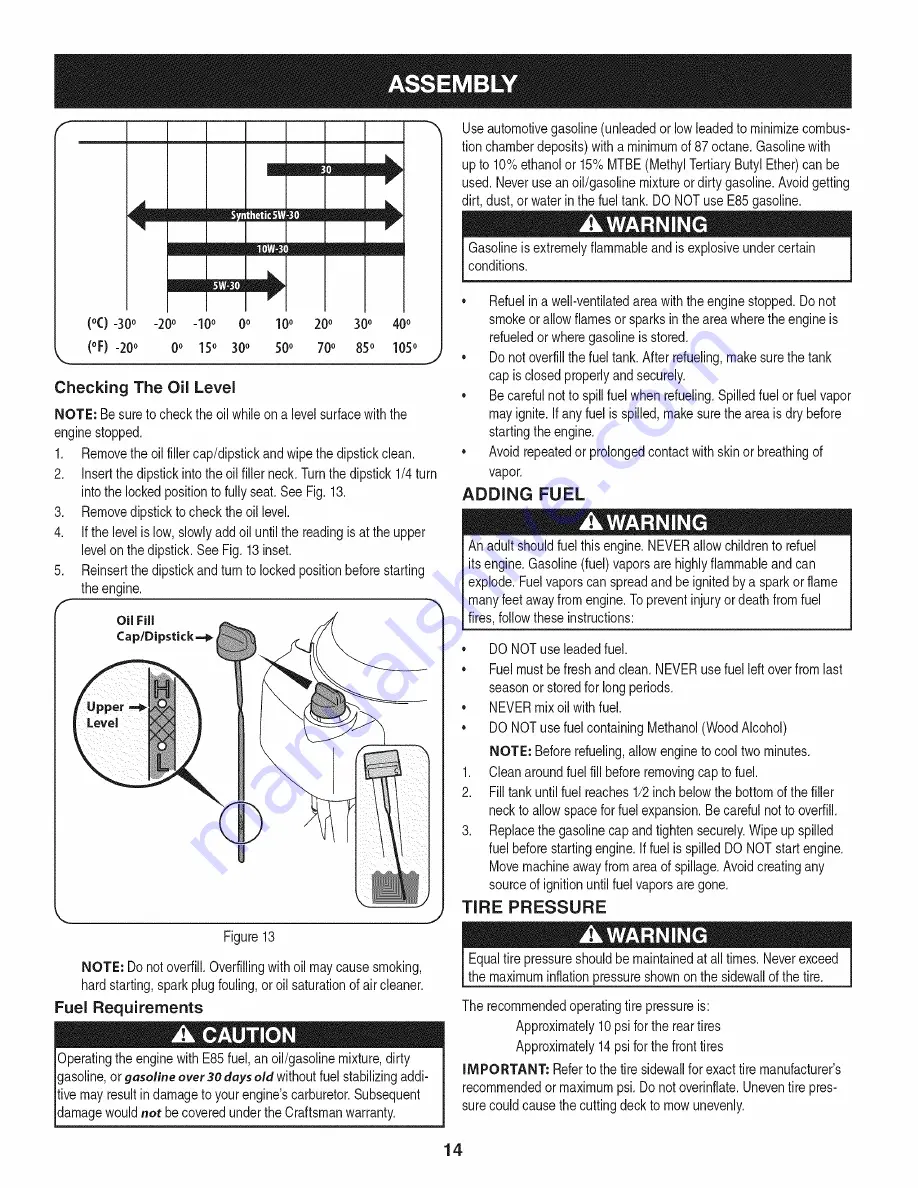 Craftsman 247.25000 Operator'S Manual Download Page 14