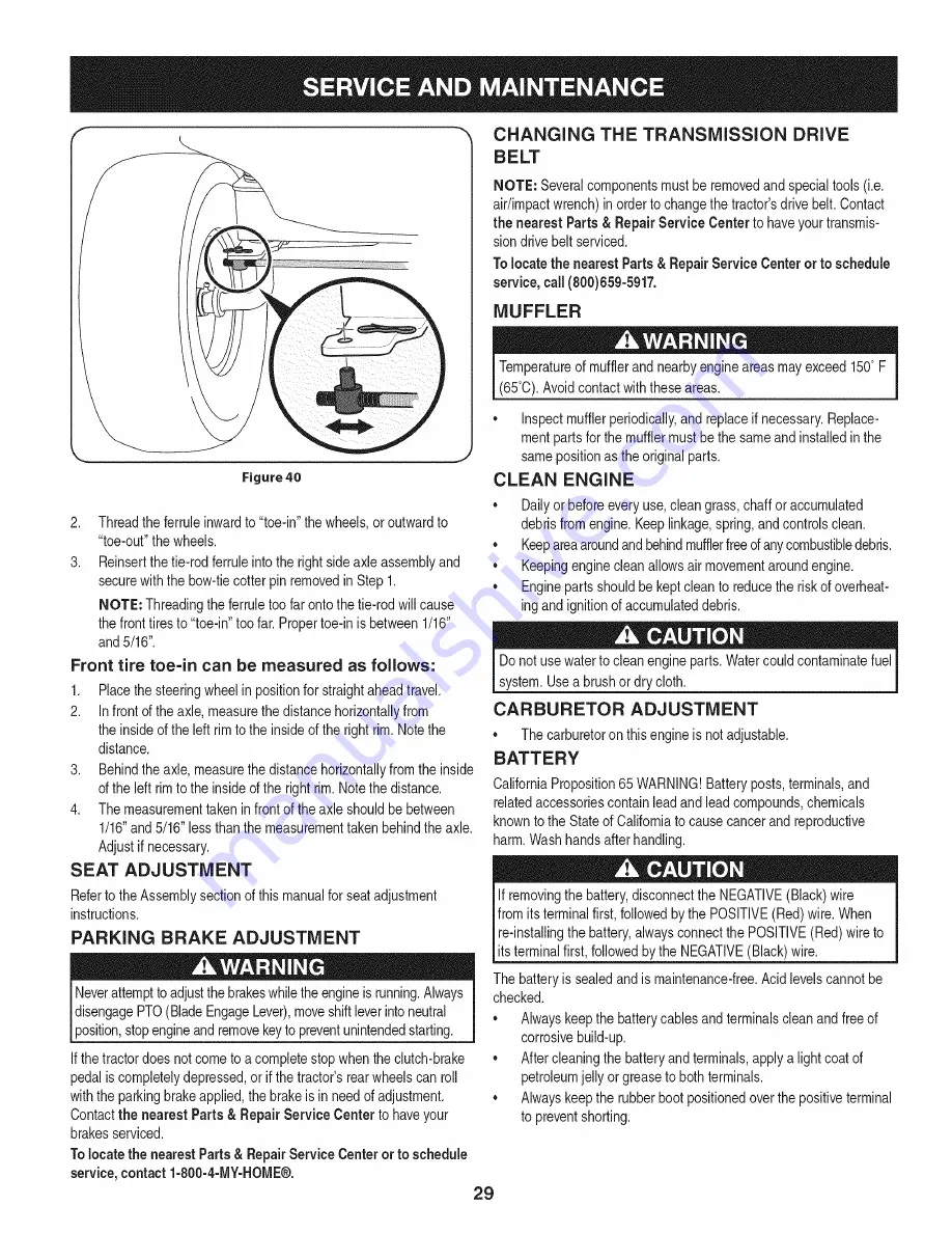 Craftsman 247.25000 Operator'S Manual Download Page 29