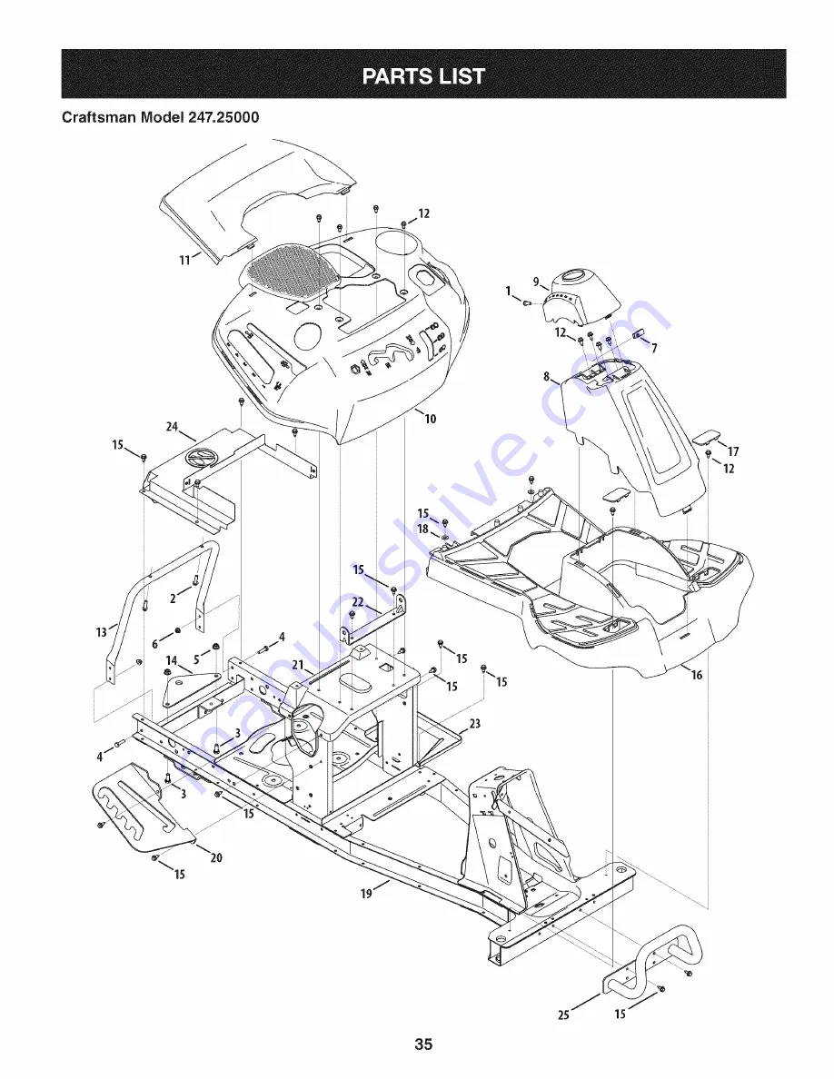 Craftsman 247.25000 Operator'S Manual Download Page 35