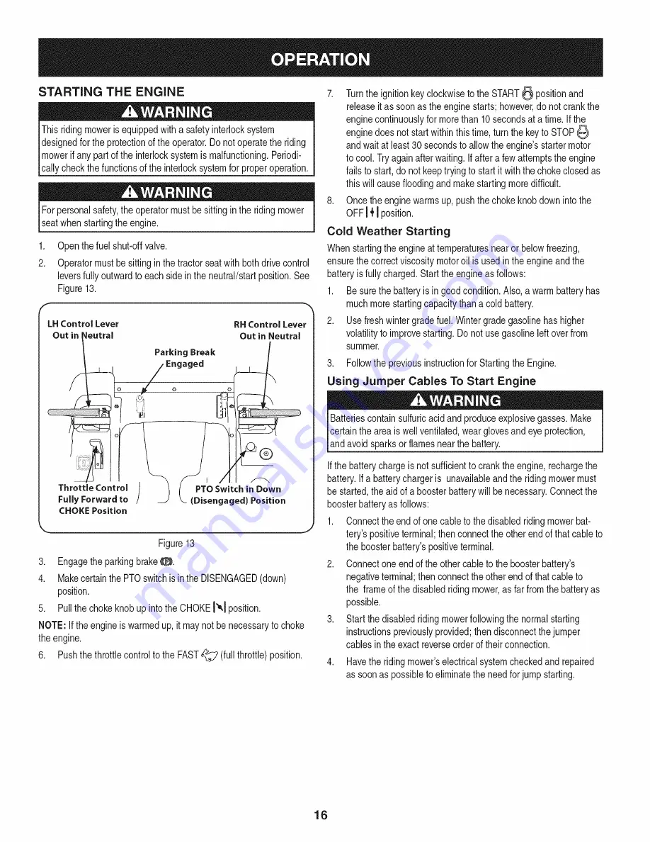 Craftsman 247.25003 Operator'S Manual Download Page 16