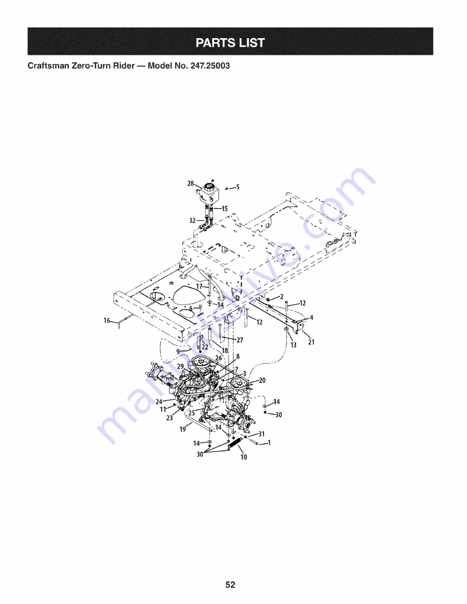 Craftsman 247.25003 Operator'S Manual Download Page 52