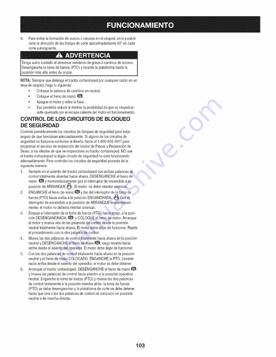 Craftsman 247.25003 Operator'S Manual Download Page 103