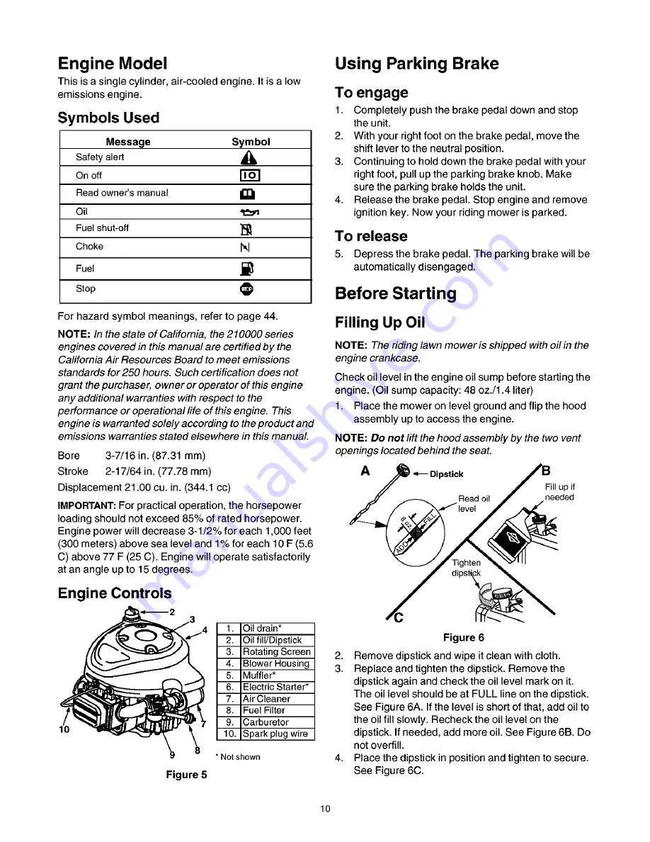 Craftsman 247.27022 Owner'S Manual Download Page 10