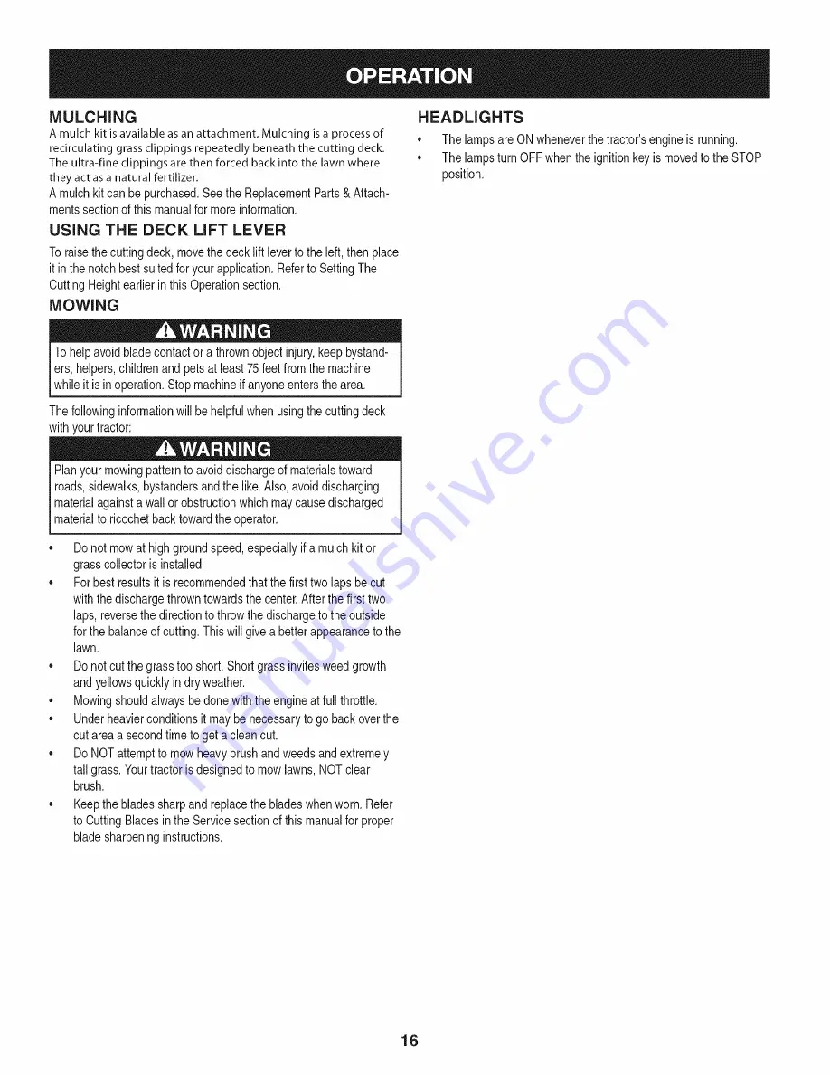 Craftsman 247.288831 Operator'S Manual Download Page 16