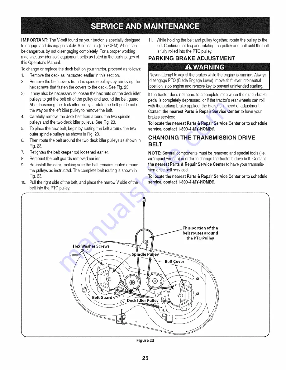 Craftsman 247.288831 Скачать руководство пользователя страница 25