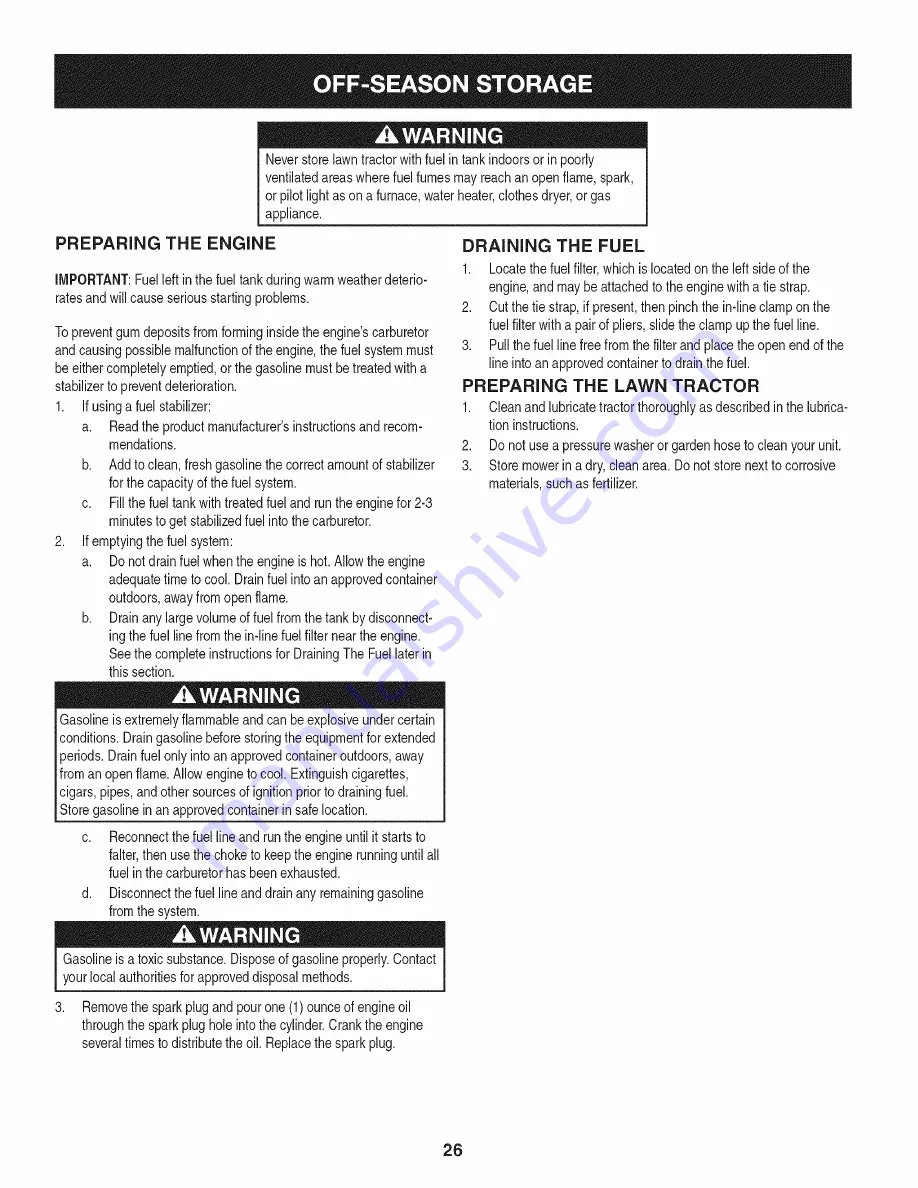 Craftsman 247.288831 Operator'S Manual Download Page 26