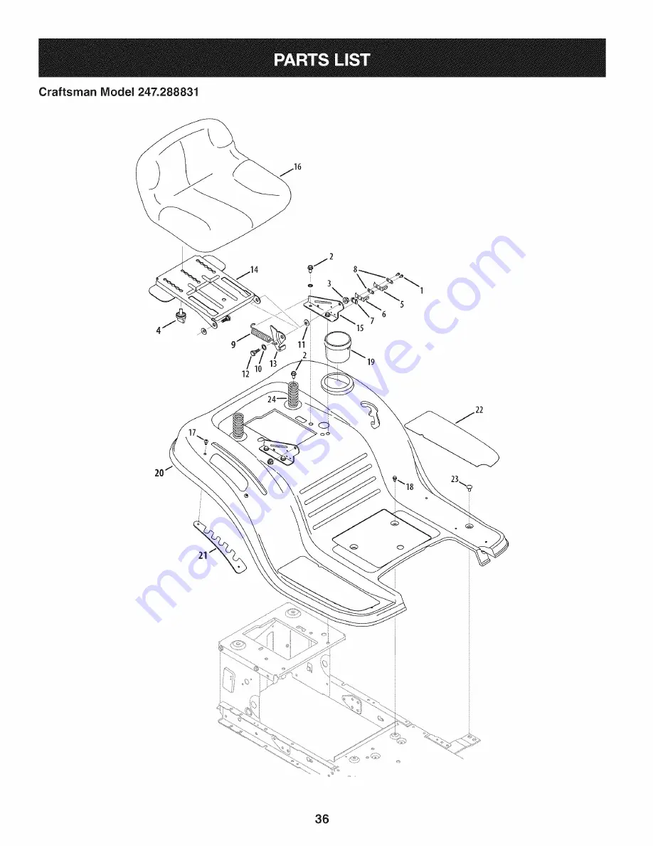 Craftsman 247.288831 Скачать руководство пользователя страница 36