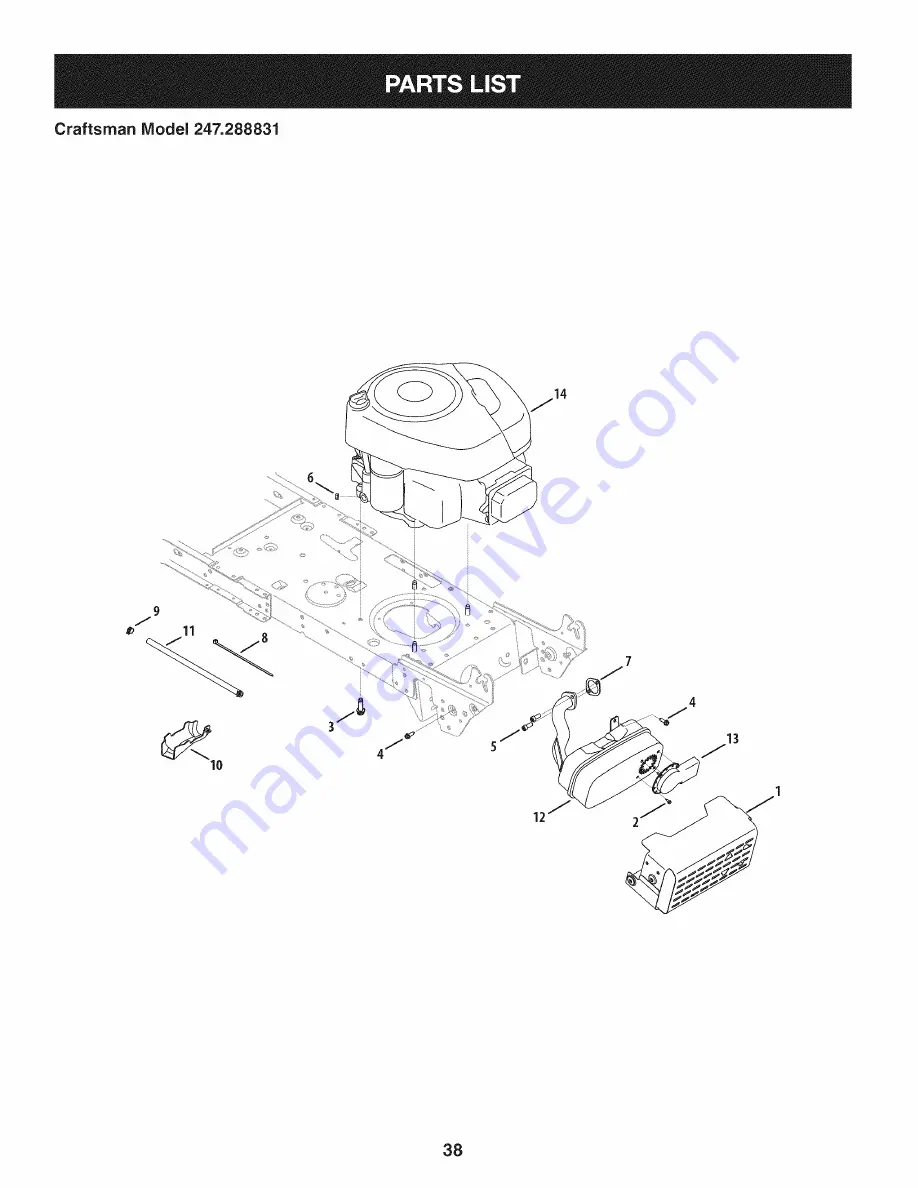 Craftsman 247.288831 Operator'S Manual Download Page 38