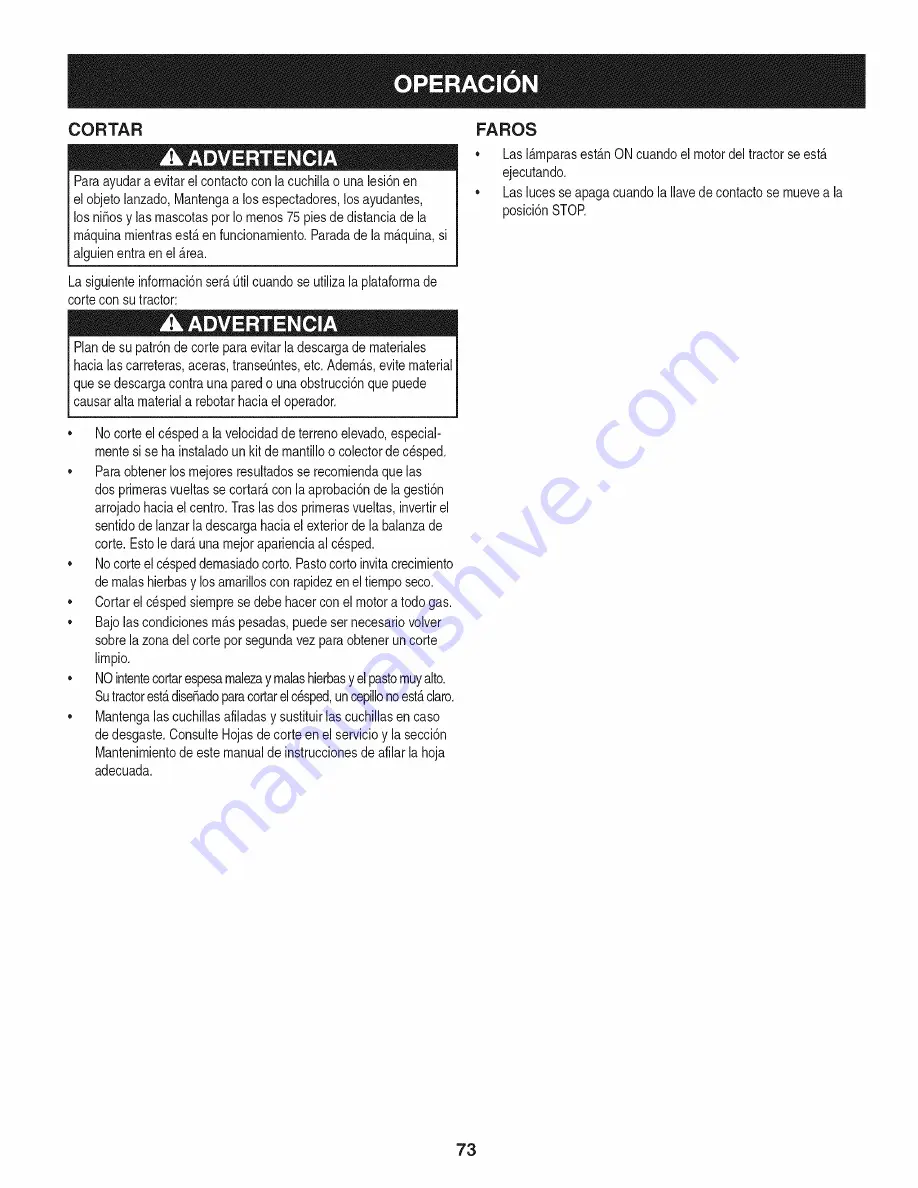 Craftsman 247.288831 Operator'S Manual Download Page 73