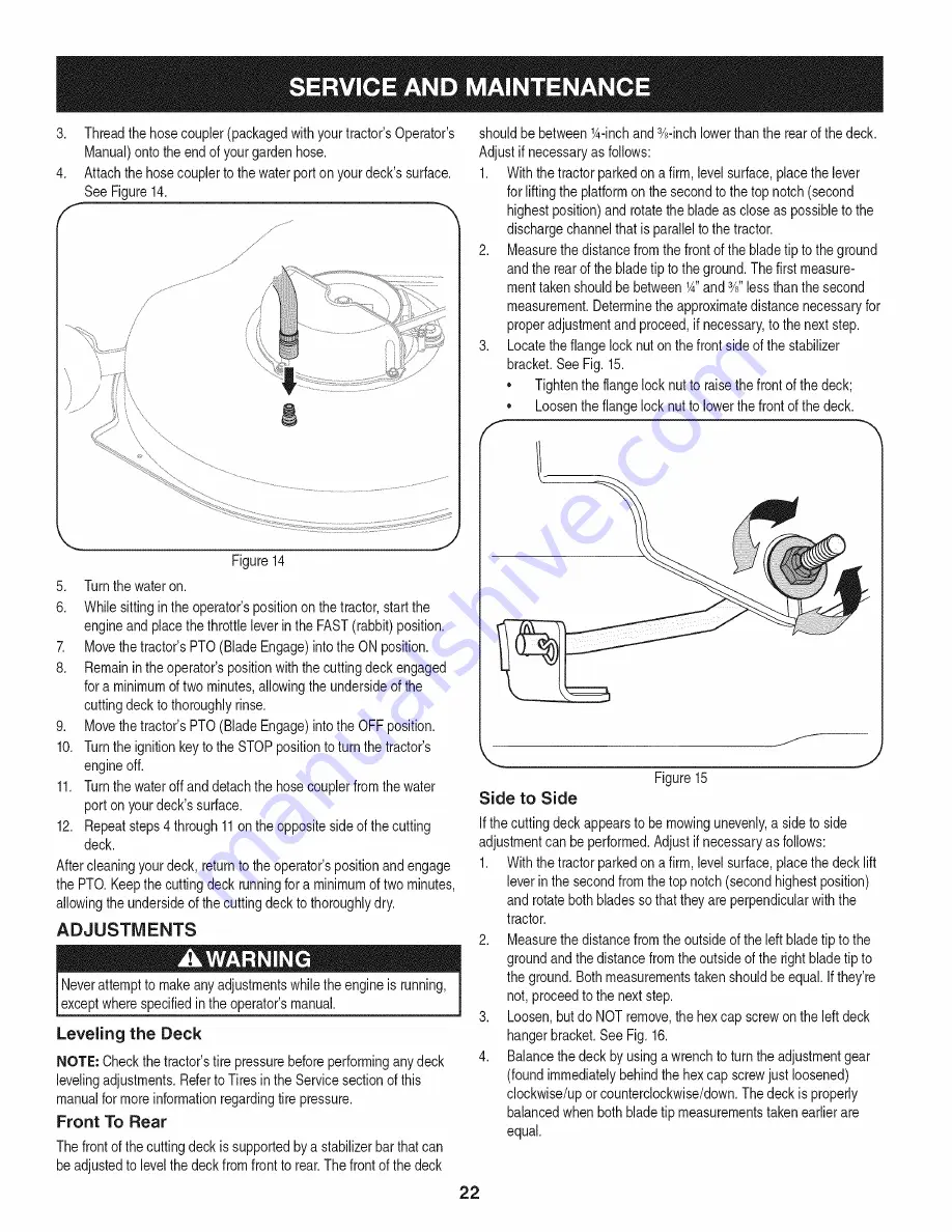 Craftsman 247.28885 Operator'S Manual Download Page 22