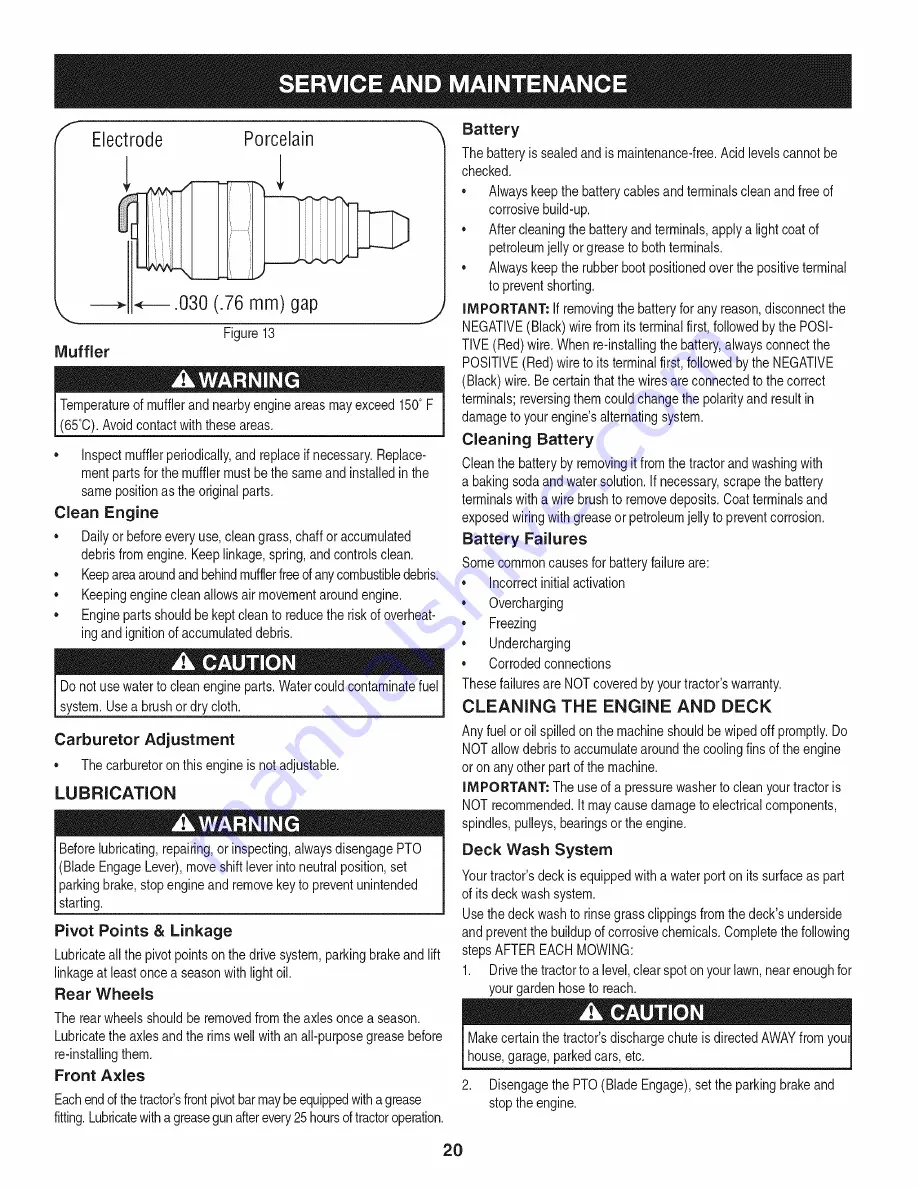 Craftsman 247.288861 Operator'S Manual Download Page 20