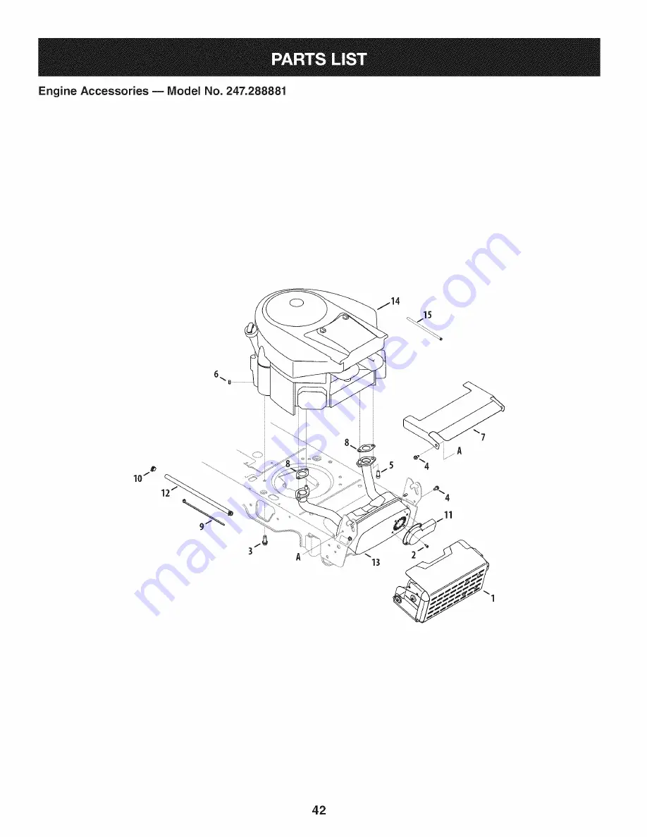 Craftsman 247.288881 Operator'S Manual Download Page 42