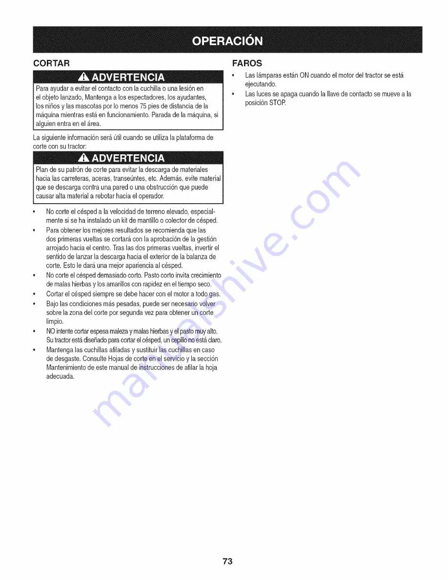 Craftsman 247.28901 Operator'S Manual Download Page 73