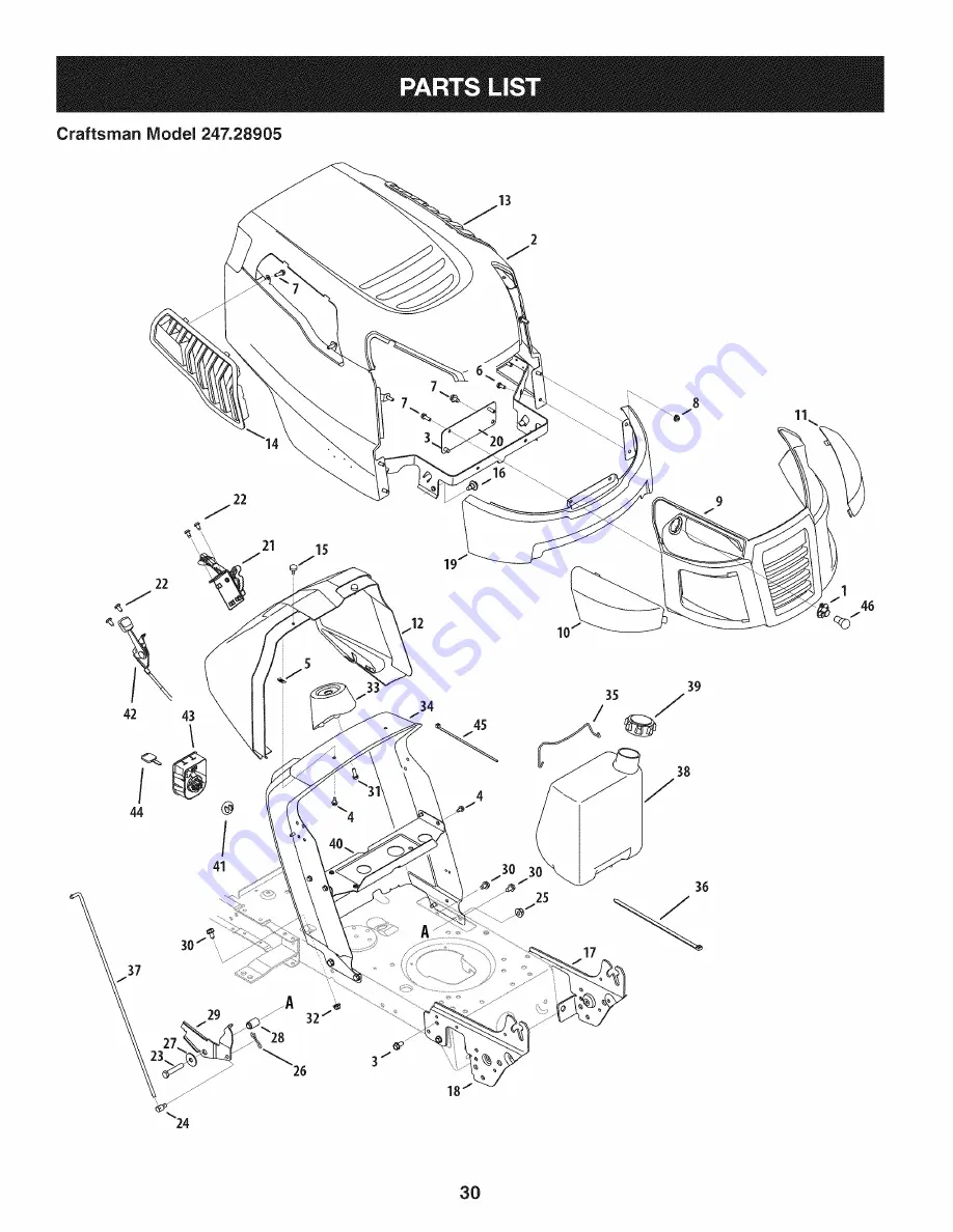 Craftsman 247.28904 Operator'S Manual Download Page 30