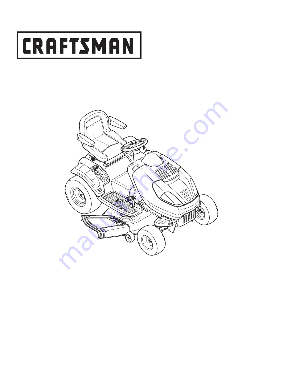 Craftsman 247.2893 Operator'S Manual Download Page 1