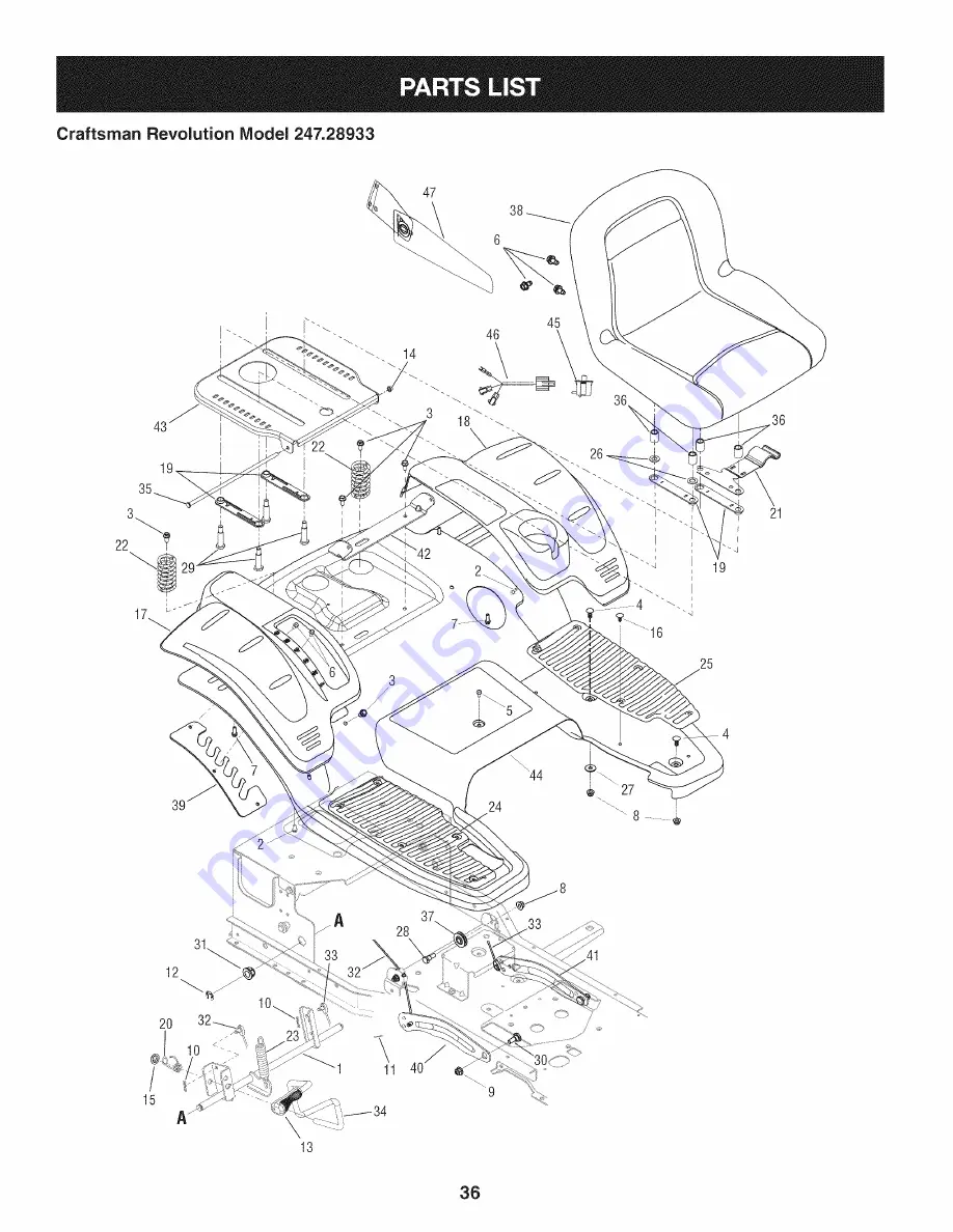 Craftsman 247.28933 Operator'S Manual Download Page 36