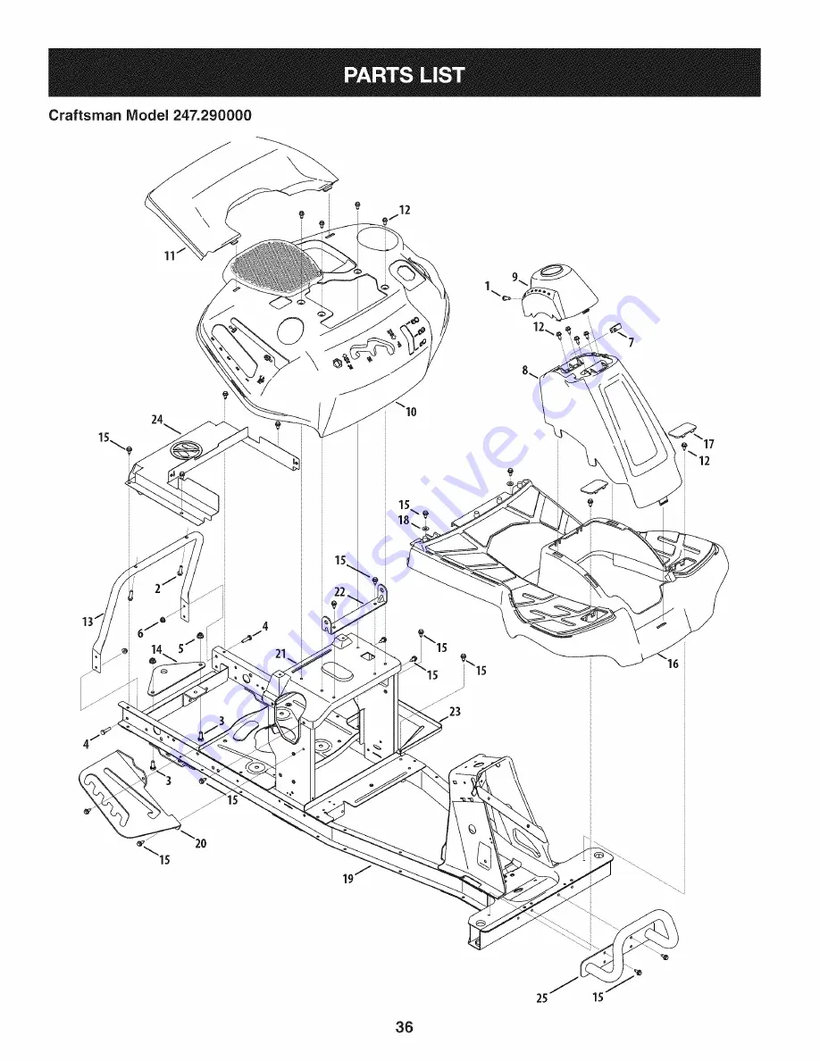 Craftsman 247.290000 Operator'S Manual Download Page 36