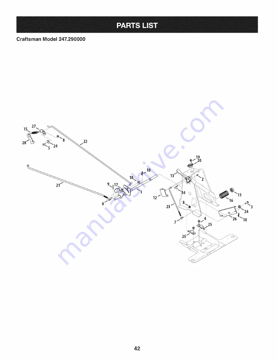 Craftsman 247.290000 Operator'S Manual Download Page 42