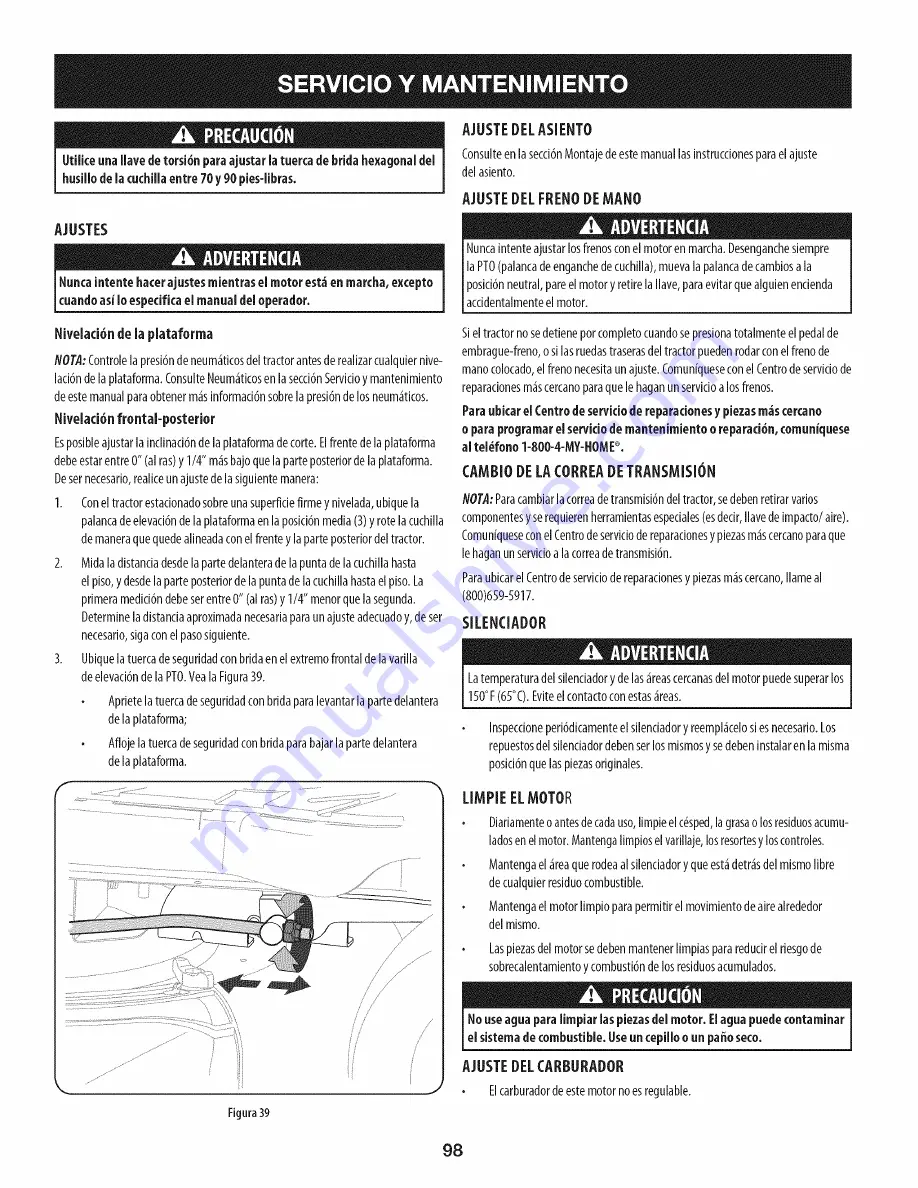 Craftsman 247.290000 Operator'S Manual Download Page 98