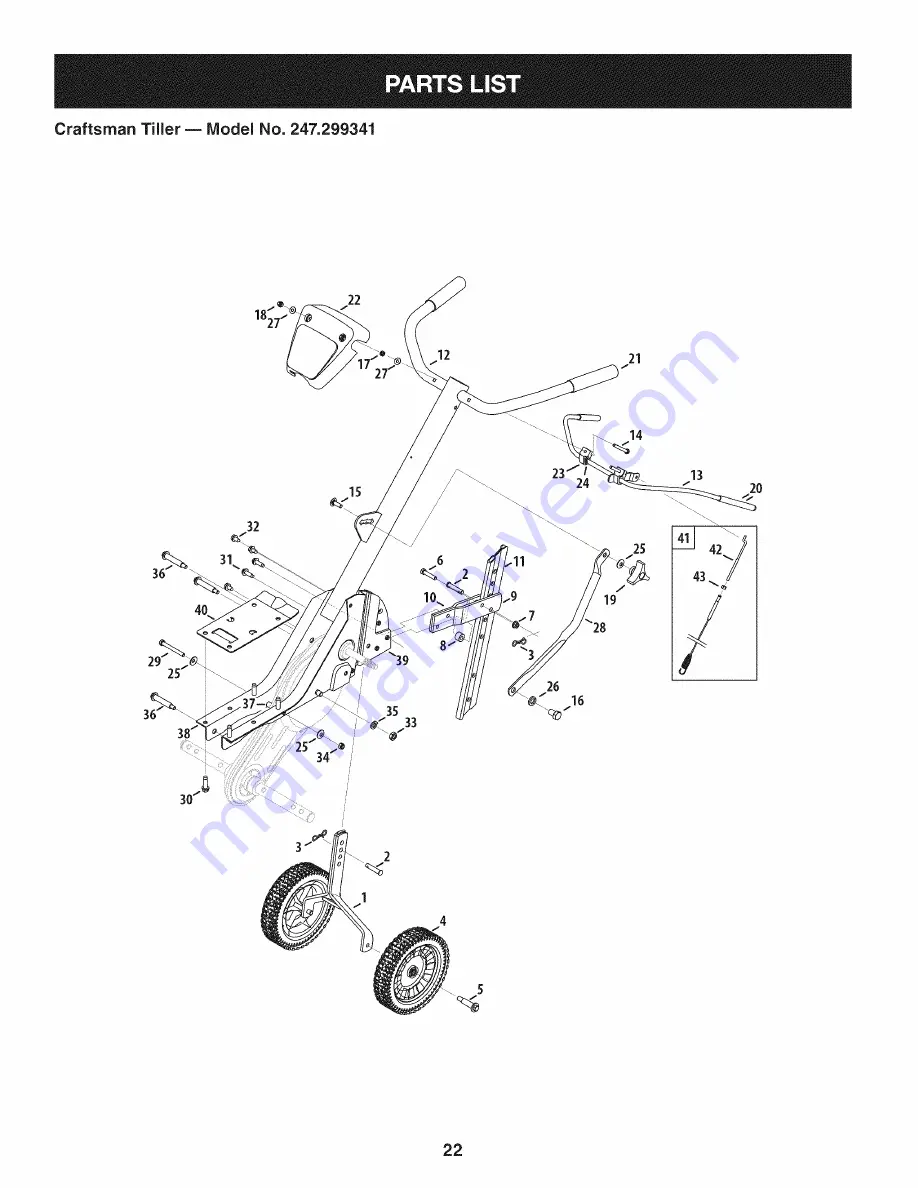 Craftsman 247.299341 Скачать руководство пользователя страница 22