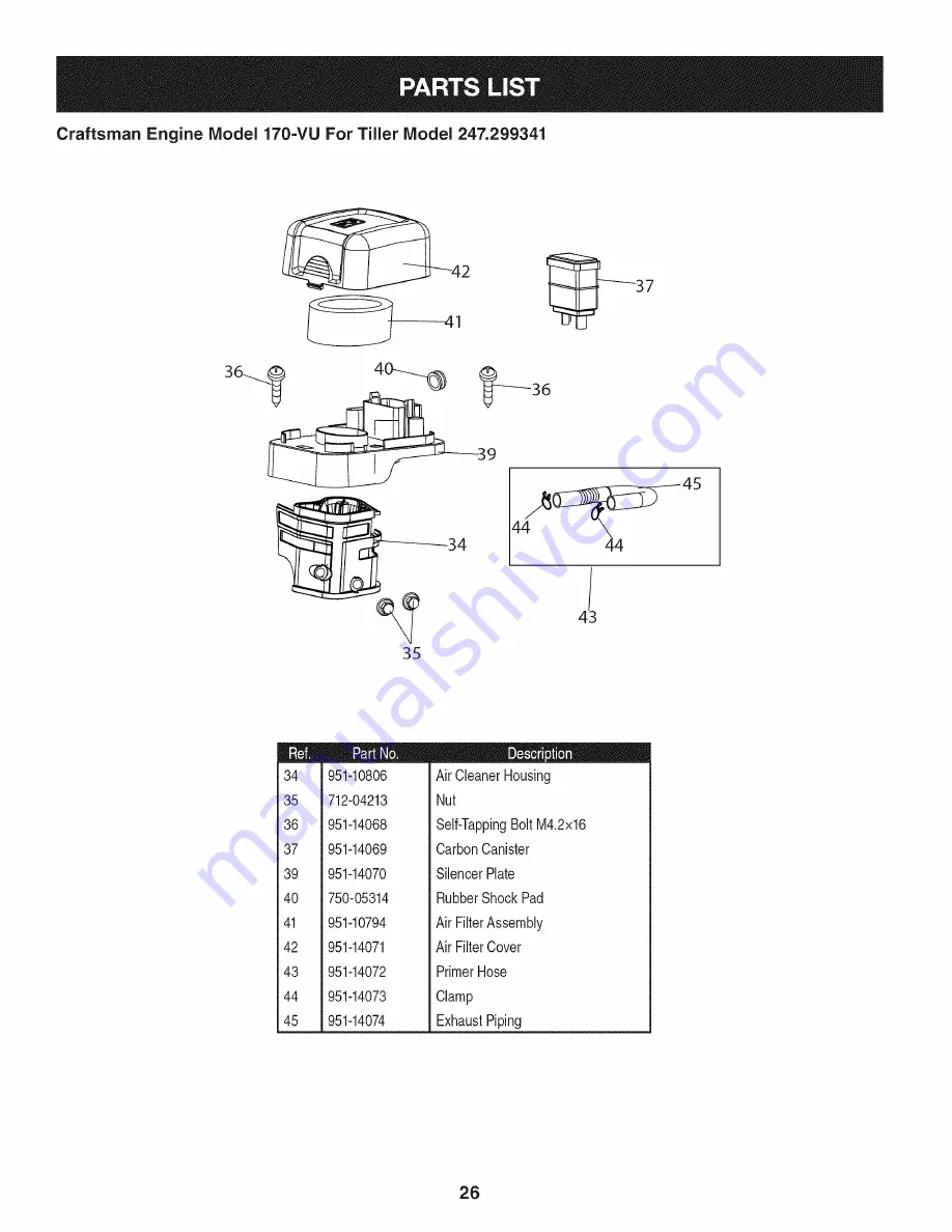 Craftsman 247.299341 Operator'S Manual Download Page 26