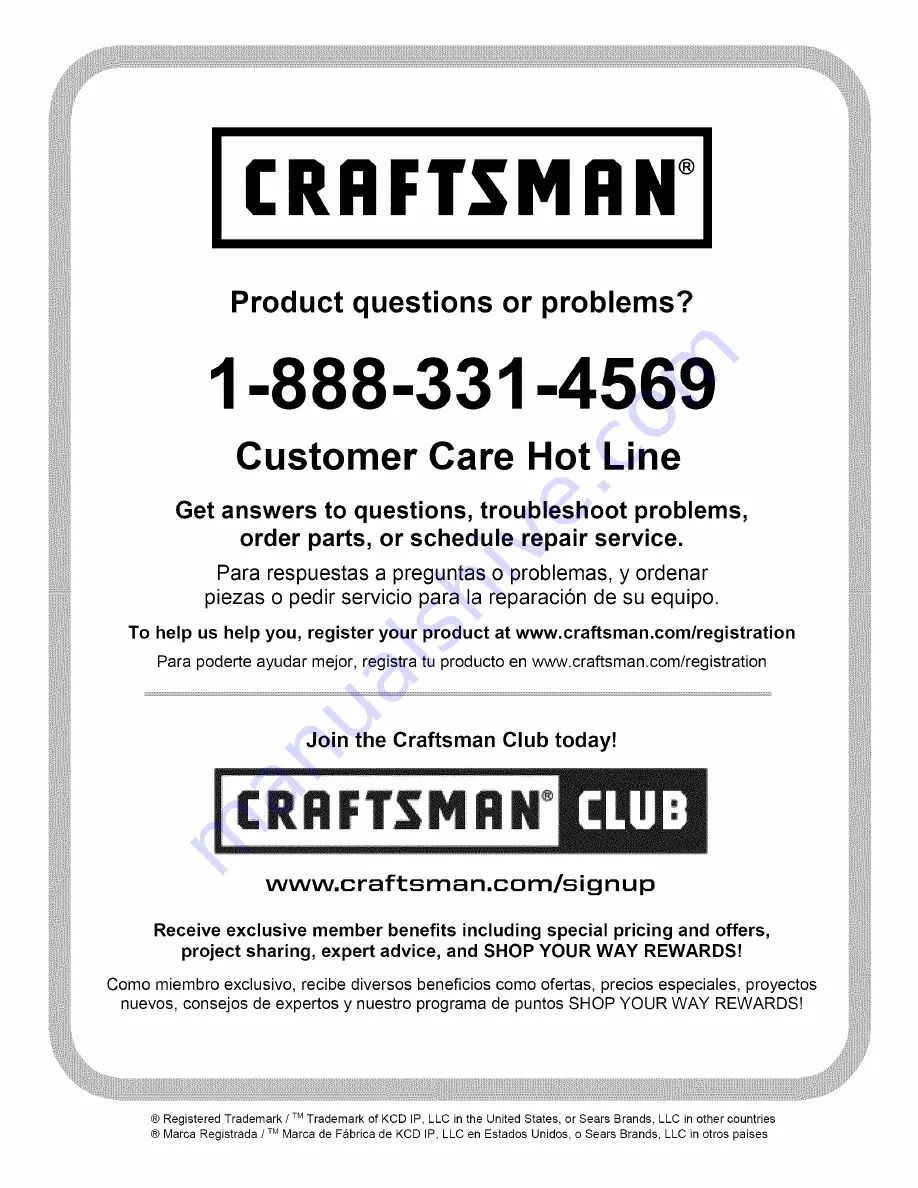 Craftsman 247.37000.1 Operator'S Manual Download Page 40