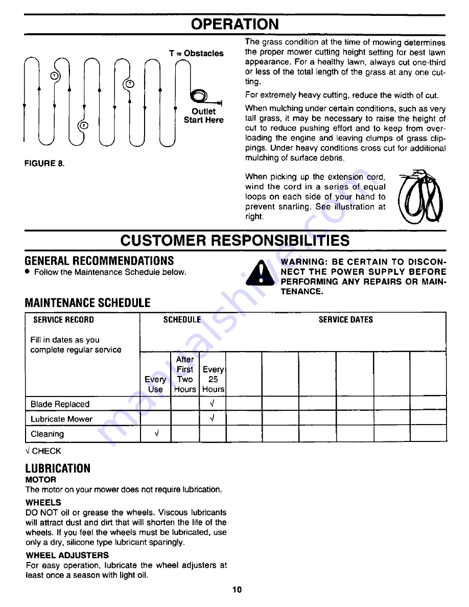 Craftsman 247.370251 Owner'S Manual Download Page 10