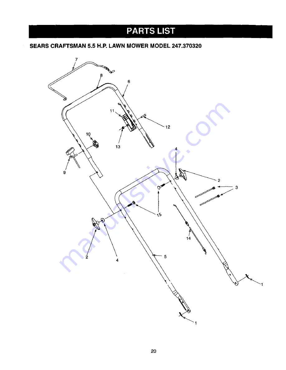 Craftsman 247.370320 Скачать руководство пользователя страница 20