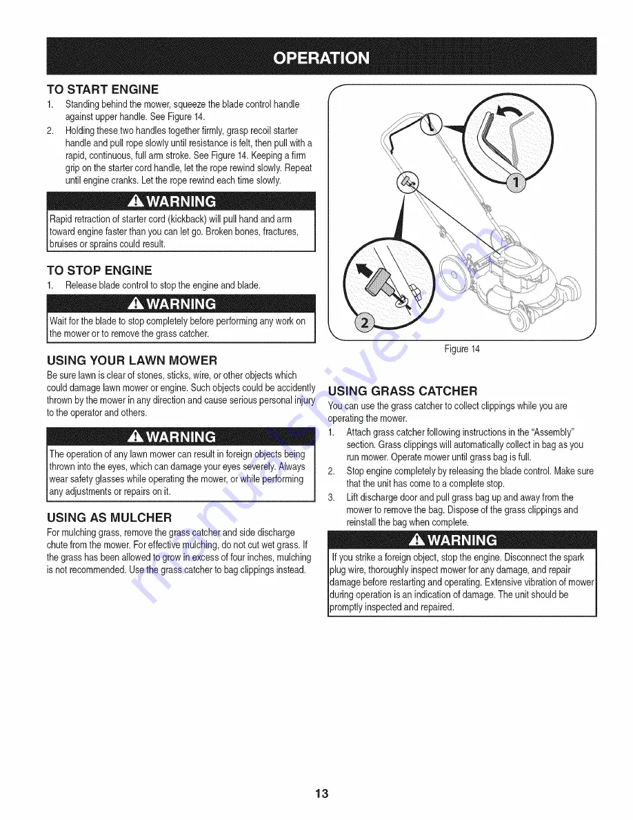 Craftsman 247.37037 Скачать руководство пользователя страница 13