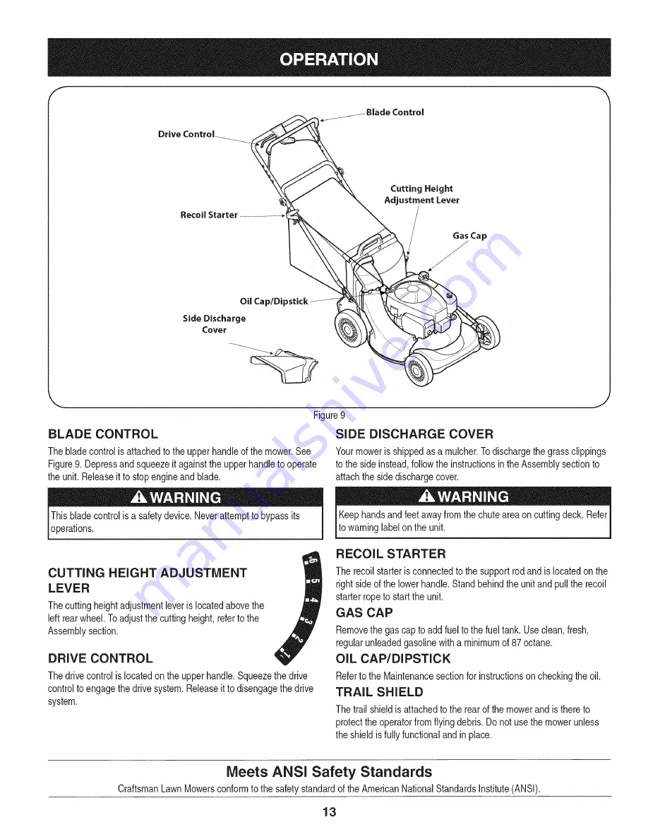 Craftsman 247.37108 Operator'S Manual Download Page 13