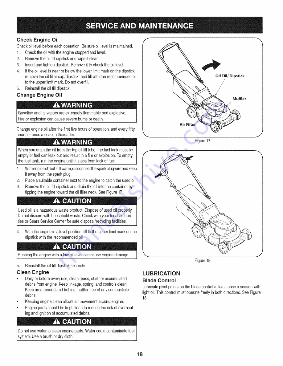 Craftsman 247.37125 Скачать руководство пользователя страница 18