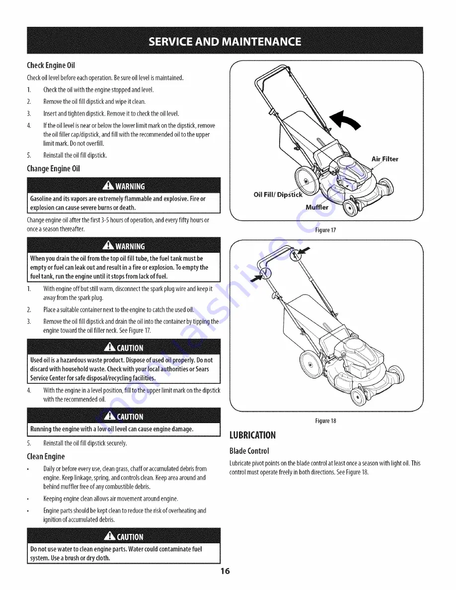 Craftsman 247.374320 Operator'S Manual Download Page 16