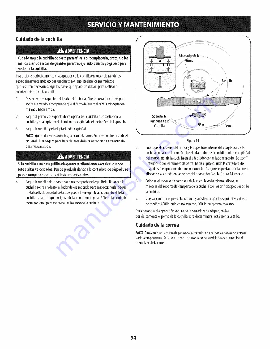 Craftsman 247.37440.1 Operator'S Manual Download Page 34