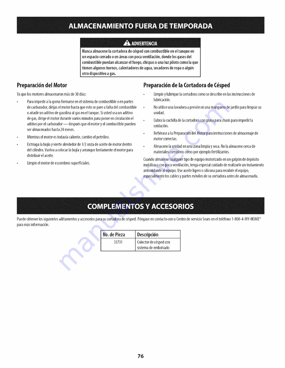 Craftsman 247.374880 Operator'S Manual Download Page 76