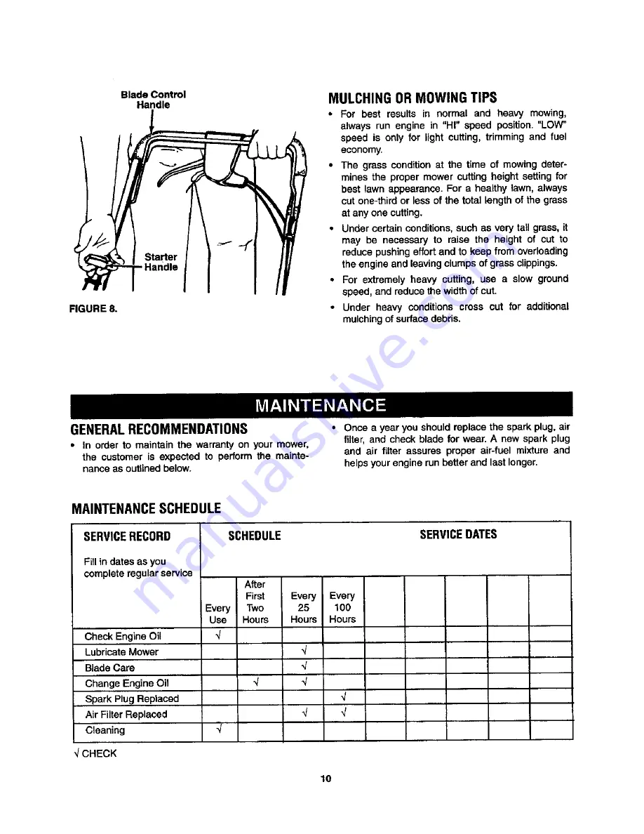 Craftsman 247.37638 Owner'S Manual Download Page 10