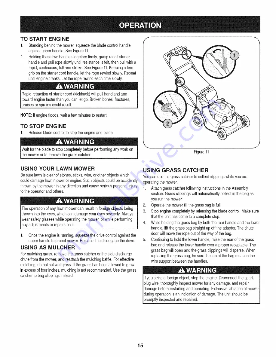 Craftsman 247.381091 Скачать руководство пользователя страница 15