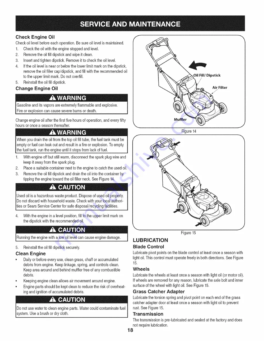 Craftsman 247.381091 Operator'S Manual Download Page 18